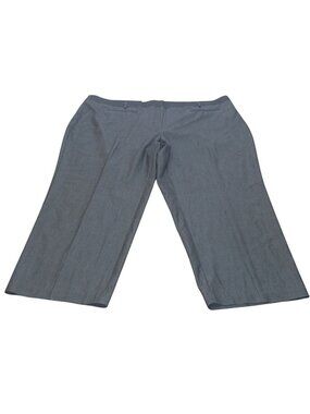 Avenue Studio Womens Petite Dress Pants Gray Size 26 Flat Front Stretch Waistban